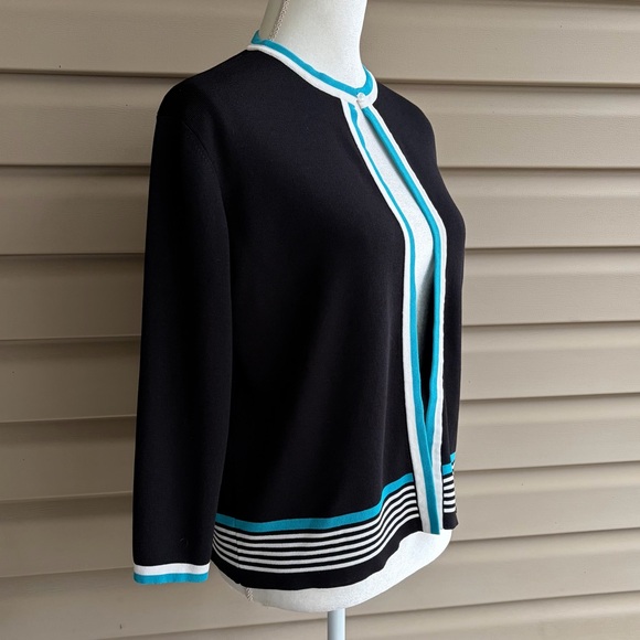 Dressbarn One-Button Open Front Cardigan - Picture 4 of 8